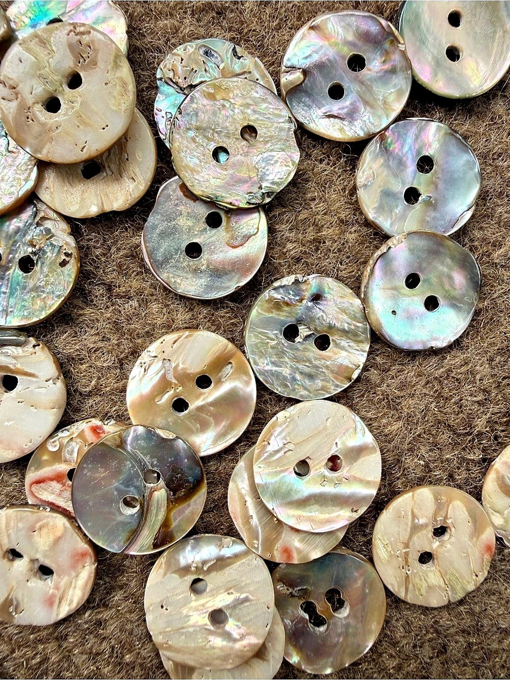 Abalone Shell Buttons - Picture 2 of 4